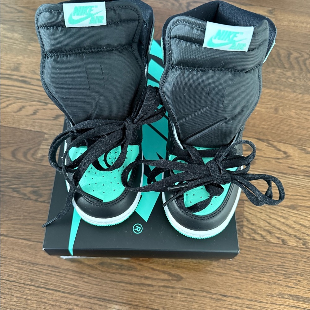 Nike Air Black and Teal Sneakers